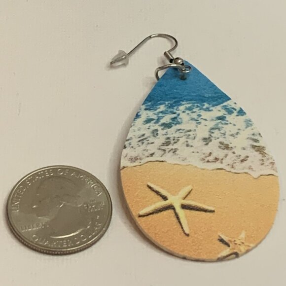 Beach Earring, Starfish Earring, Vacation Earring, Gift Idea, Beach Lover - Picture 8 of 9